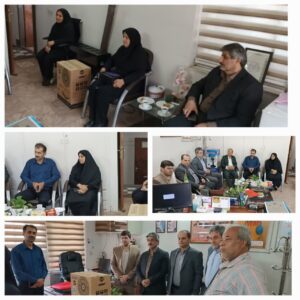 دیدار دکتر سلیمانی  شهردار املش با رئیس و کارکنان بهزیستی به مناسبت تبریک هفته بهزیستی