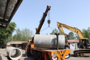 پروژه جمع آوری آب های سطحی گلستان ۳۵ تا ورودی نخجیرکلایه آغاز شد